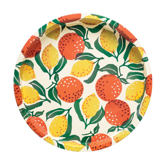 Emma Bridgewater Oranges & Lemons Deepwell Tin Tray 300 mm (d)