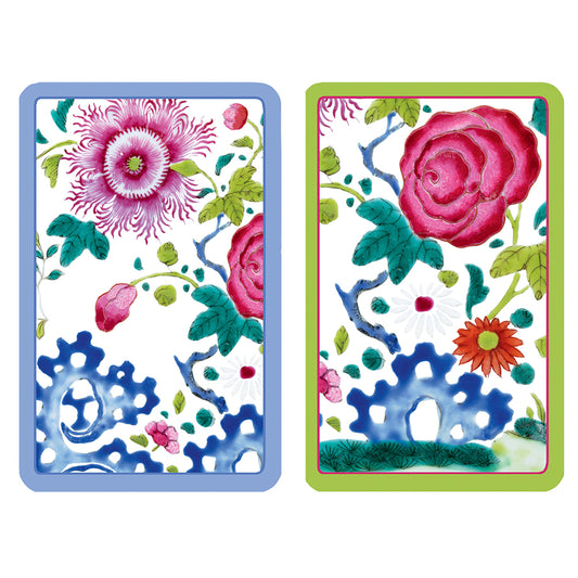 Caspari Playing Cards - Floral Porcelain The Met