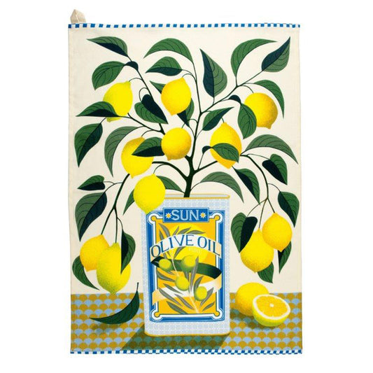 Printer Johnson Tea Towel Lemon Tree Tea Towel Cotton 750 x 600 mm