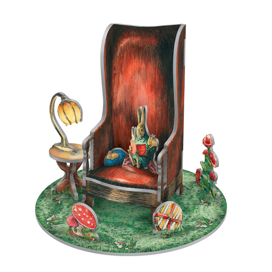 Storytime Hare Christmas Scene Pop and Slot Christmas Decoration Roger la Borde