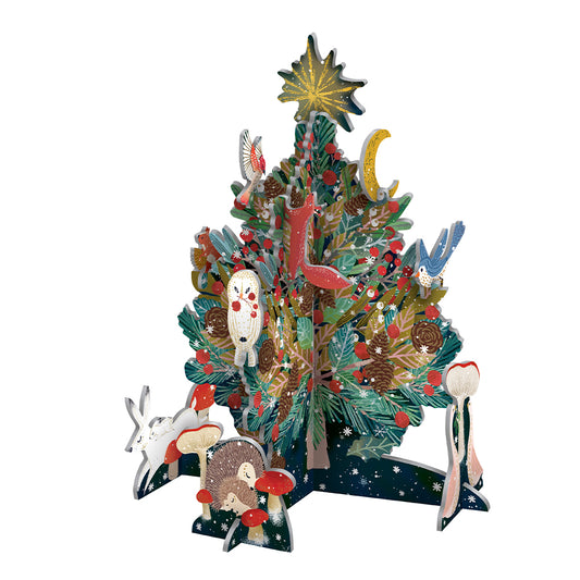 Snowy Sanctury Beneath the Tree Christmas Decoration  Pop and Slot Scene Roger la Borde