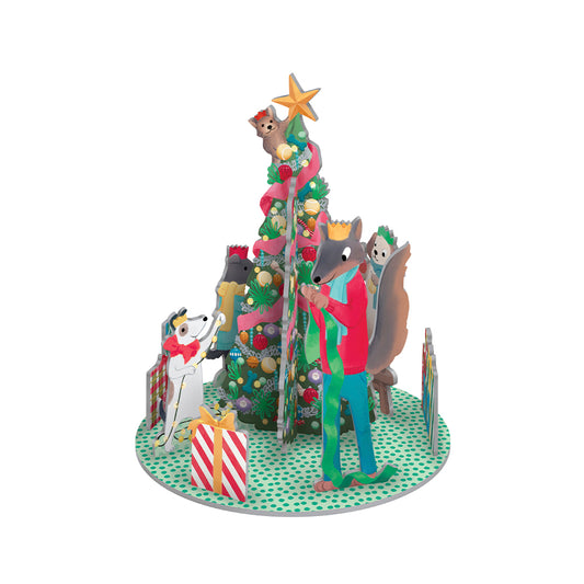 Bow Wow Wow Dog Pop and Slot Christmas Decorations Scene Roger la Borde