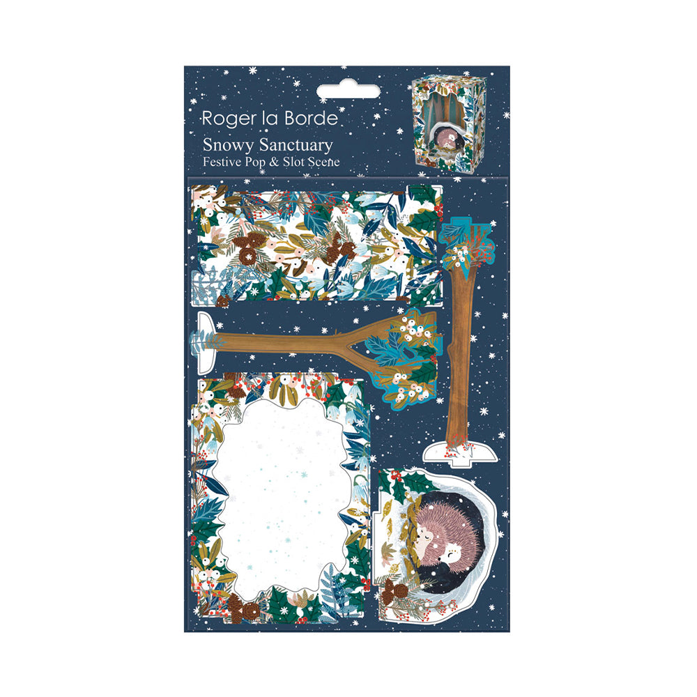 Beneath the Tree Pop & Slot Diorama Snowy Sanctuary  Christmas Decoration Roger la Borde