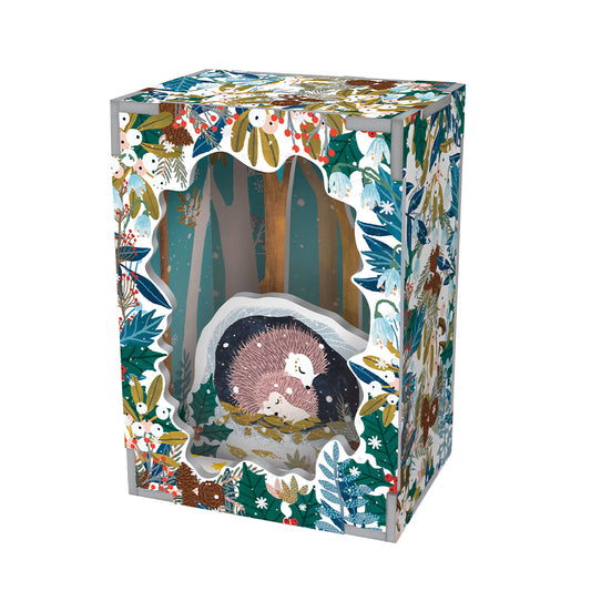 Beneath the Tree Pop & Slot Diorama Snowy Sanctuary  Christmas Decoration Roger la Borde