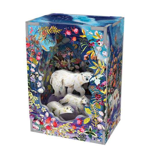 Aurora Bears Pop and Slot Diorama Christmas Decoration Roger la Borde