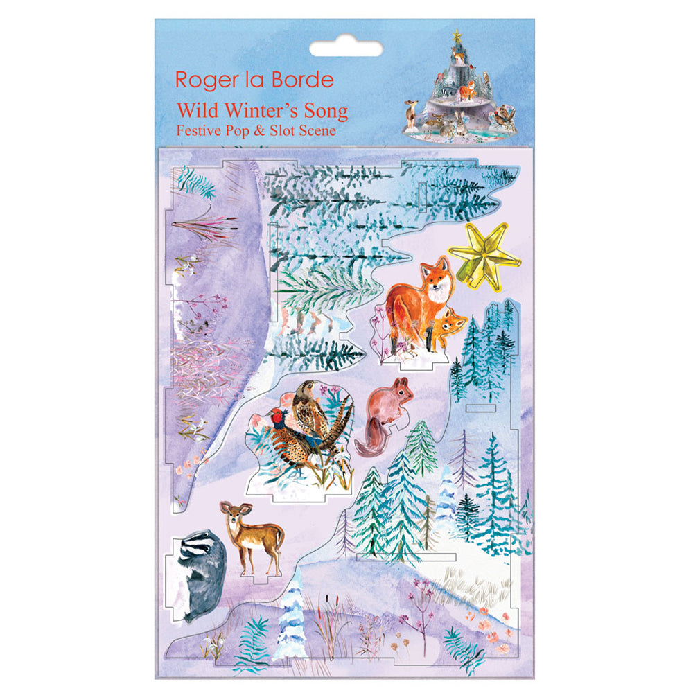 Wild Winter's Song Pop and Slot Christmas Decorations Scene Roger la Borde