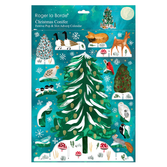 Christmas Conifer Roger la Borde Pop and Slot Advent Calendar