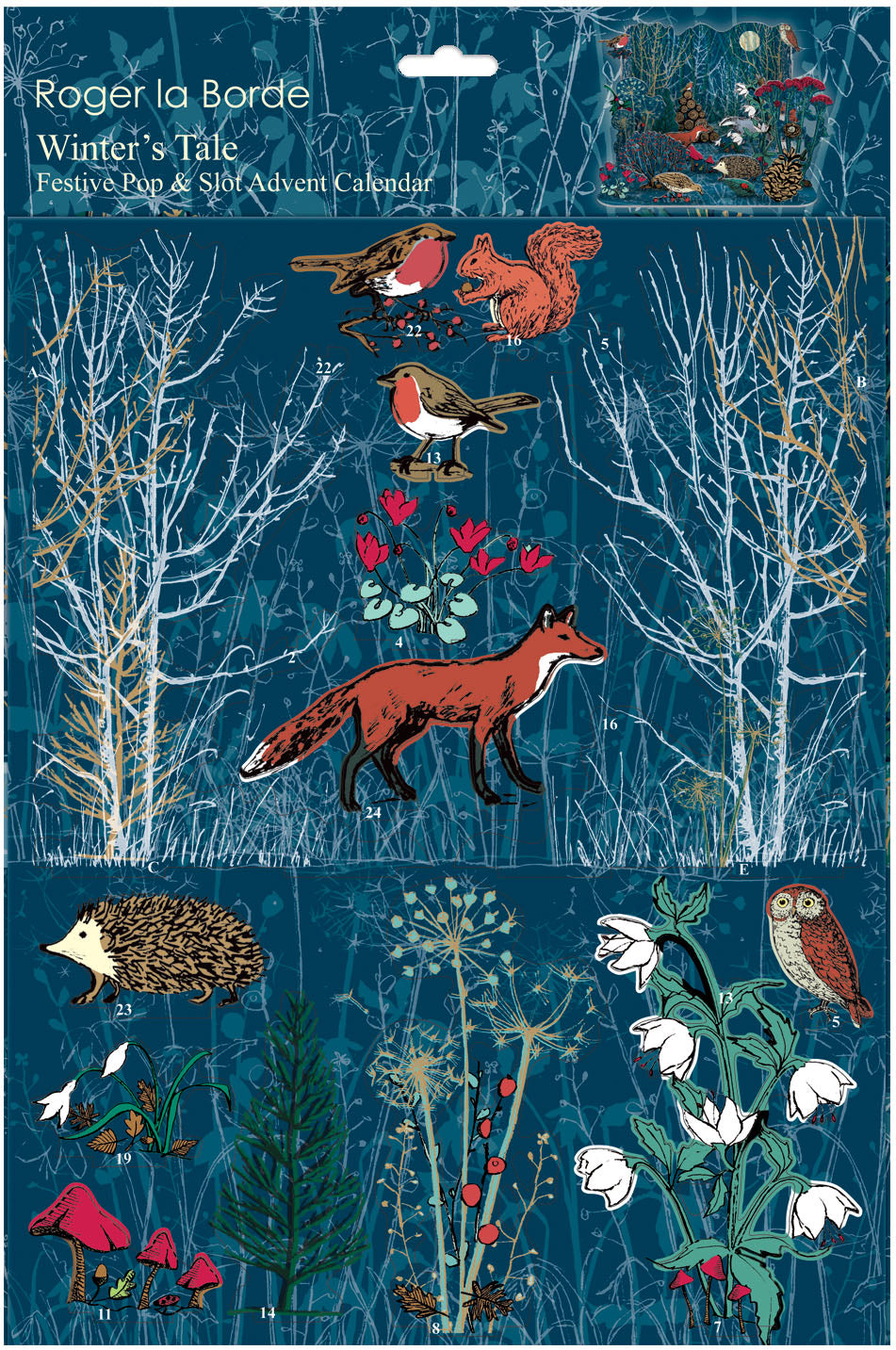 Winter's Tale Animals Pop and Slot Roger la Borde Pop and Slot Advent calendar