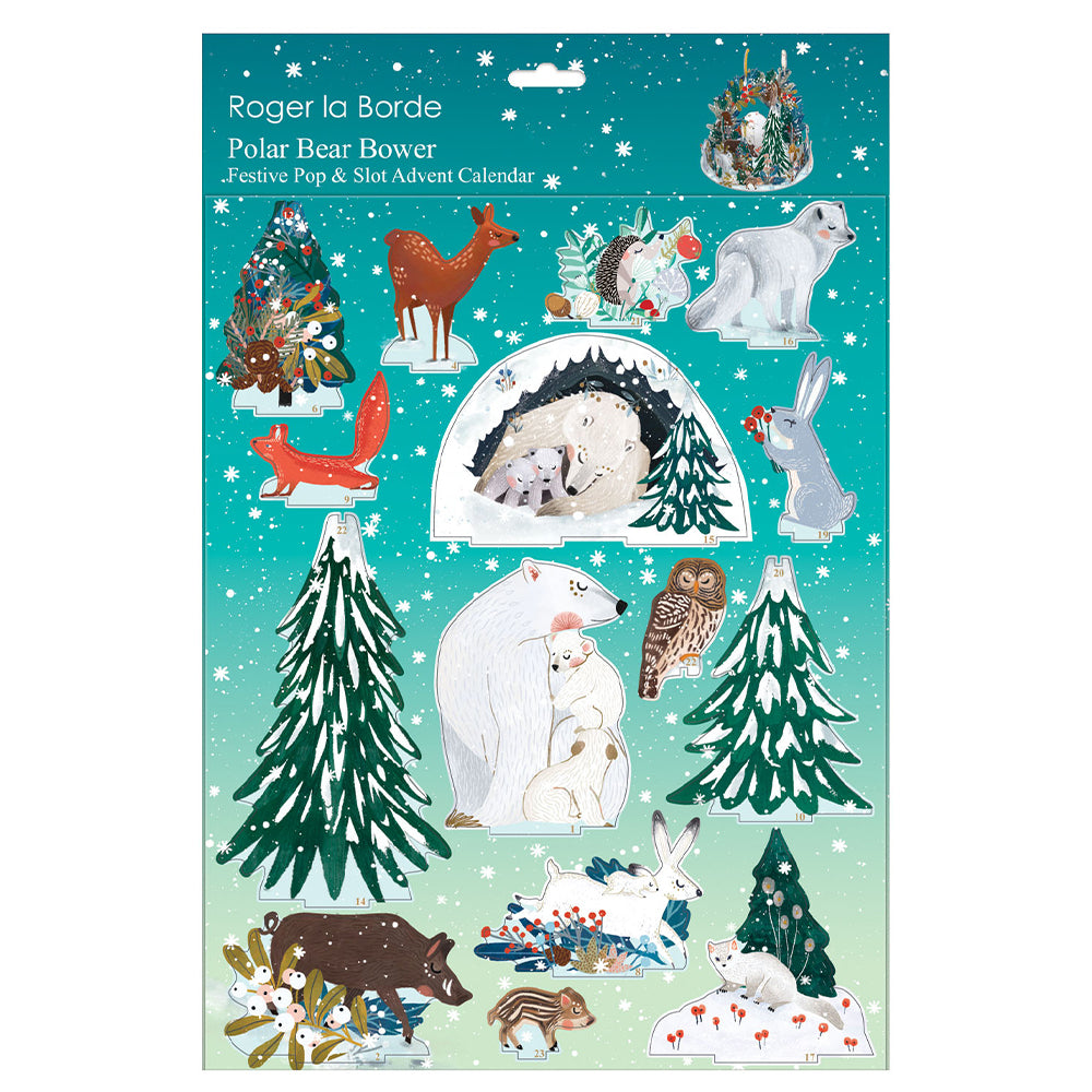 Polar Bear Bower Pop and Slot Roger la Borde 3D Advent Calendar