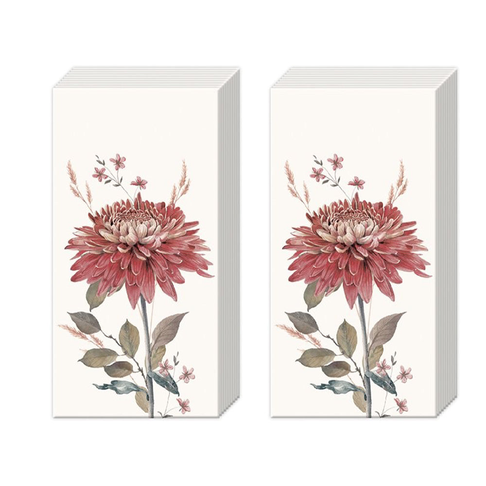 Autumn Bouquet IHR Pocket Tissues 2 packs of 10 Tissues 20cm sq