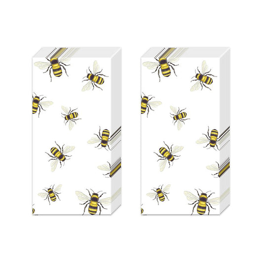 Save the Bees IHR Pocket Tissues 2 packs of 10 Tissues 20cm sq