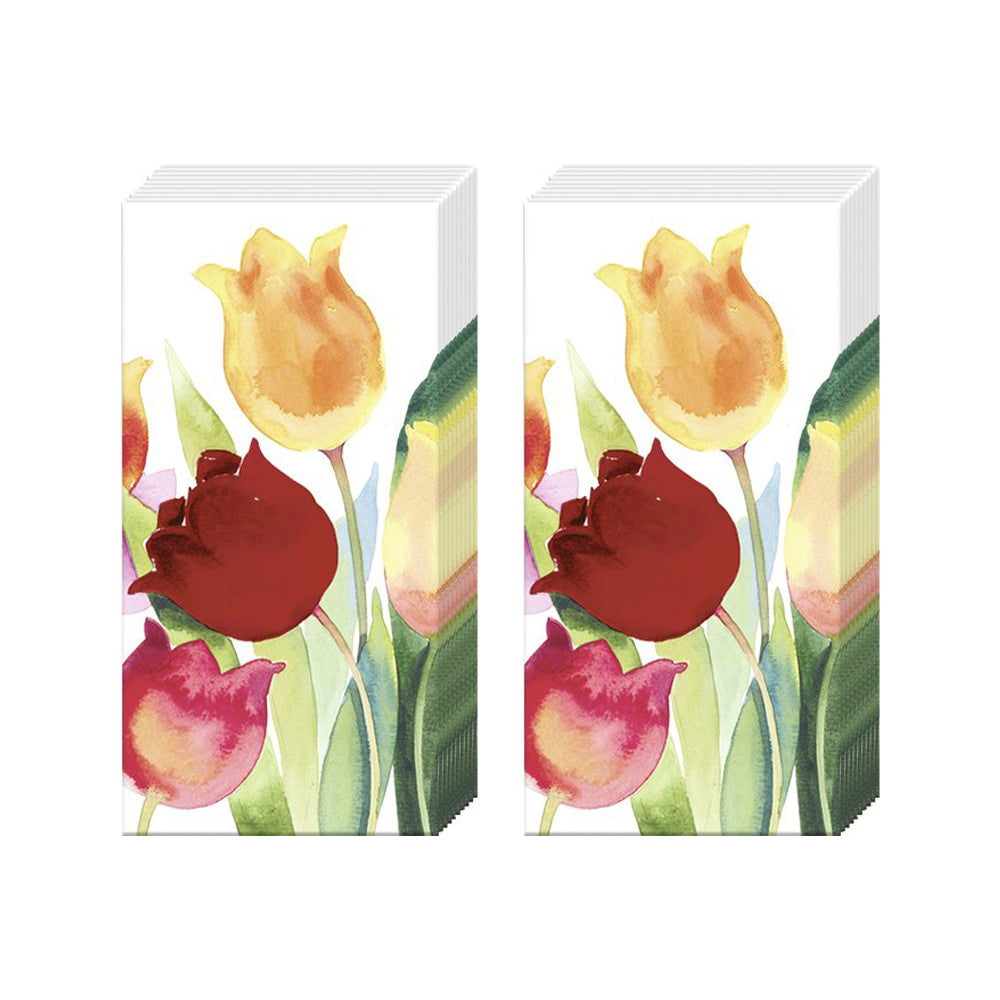 Powerful Tulips IHR Pocket Tissues 2 packs of 10 Tissues 20cm sq