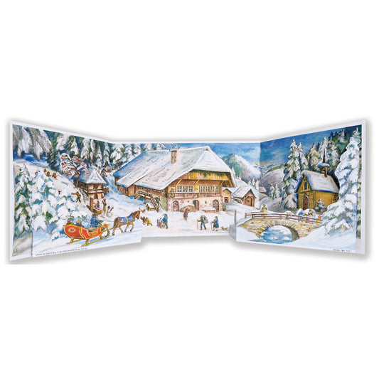 Christmas in the Alps 68 x 21 cm  Richard Sellmer Advent Calendar