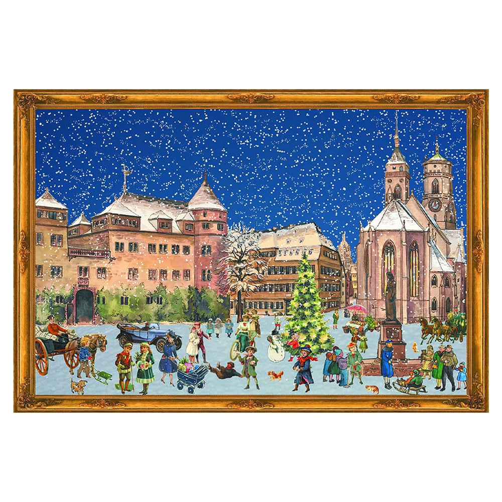 Cathedral Limited Edition Richard Sellmer Advent Calendar A3 297 x 420mm with glitter