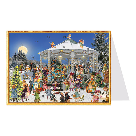 Music Bandstand Richard Sellmer Mini Advent Card 105 x 155 mm