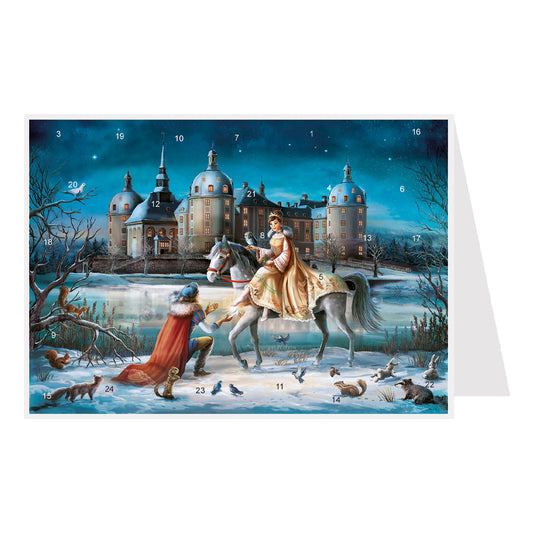 Moritzburg Castle 148 x 105 mm Richard Selmer Advent Calendar Card with envelope