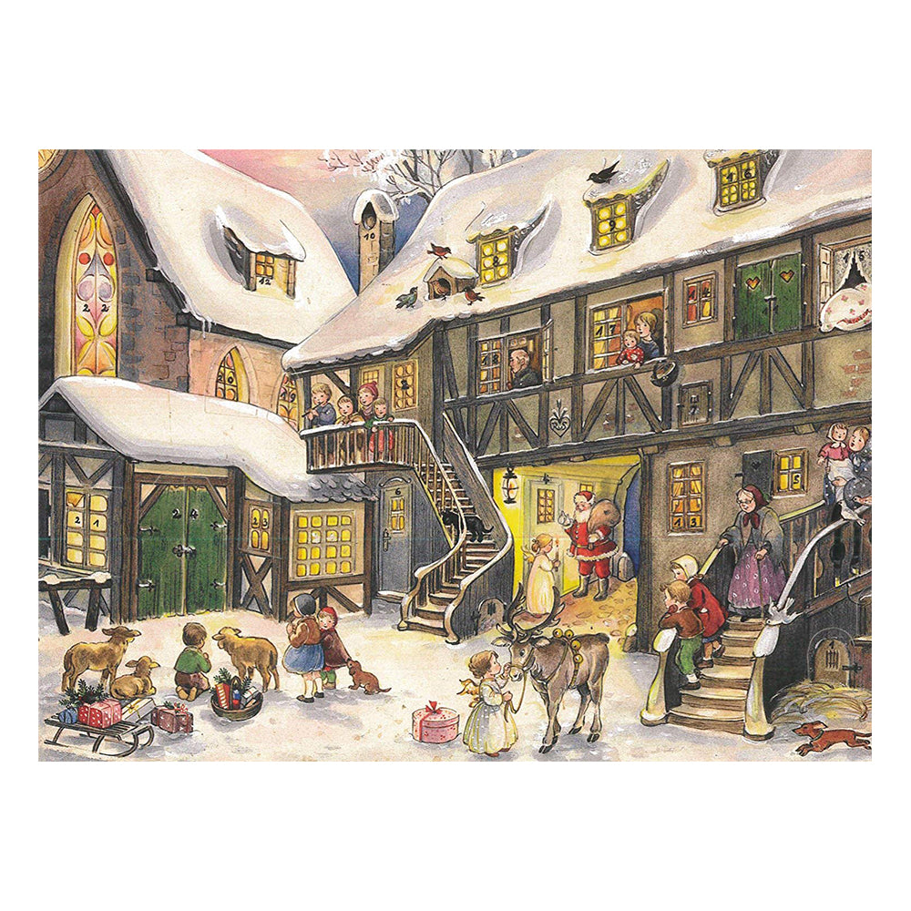 Snowscene Richard Sellmer Midi Advent Card 210 148 mm