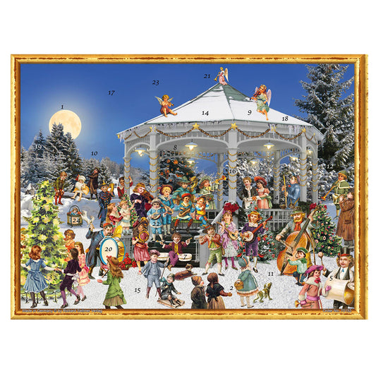 Bandstand Music Richard Sellmer Advent Calendar  355 x 265 mm glitter & translucent windows