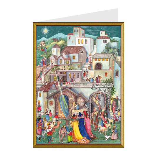 Nativity Richard Sellmer Christmas Card 105 x 155 mm with envelope