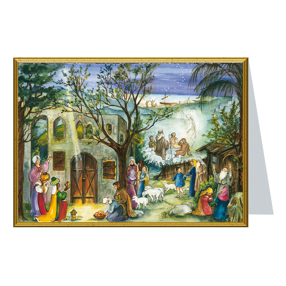 Nativity Richard Sellmer Christmas Card 105 x 155 mm with envelope