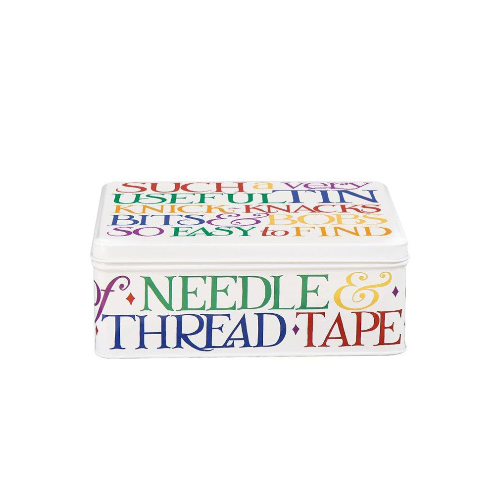 Emma Bridgewater Rainbow Toast Deep Rectangular Tin 195 x 154 x 75mm