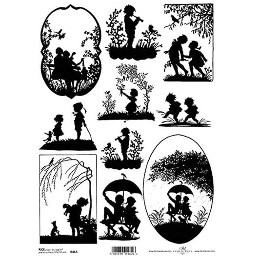 Shadow Theatre Children Rice Paper Rice Paper A4 ITD Rice Paper for Decoupage
