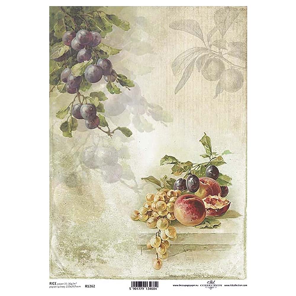 Fruit Rice Paper A4 ITD Rice Paper for Decoupage