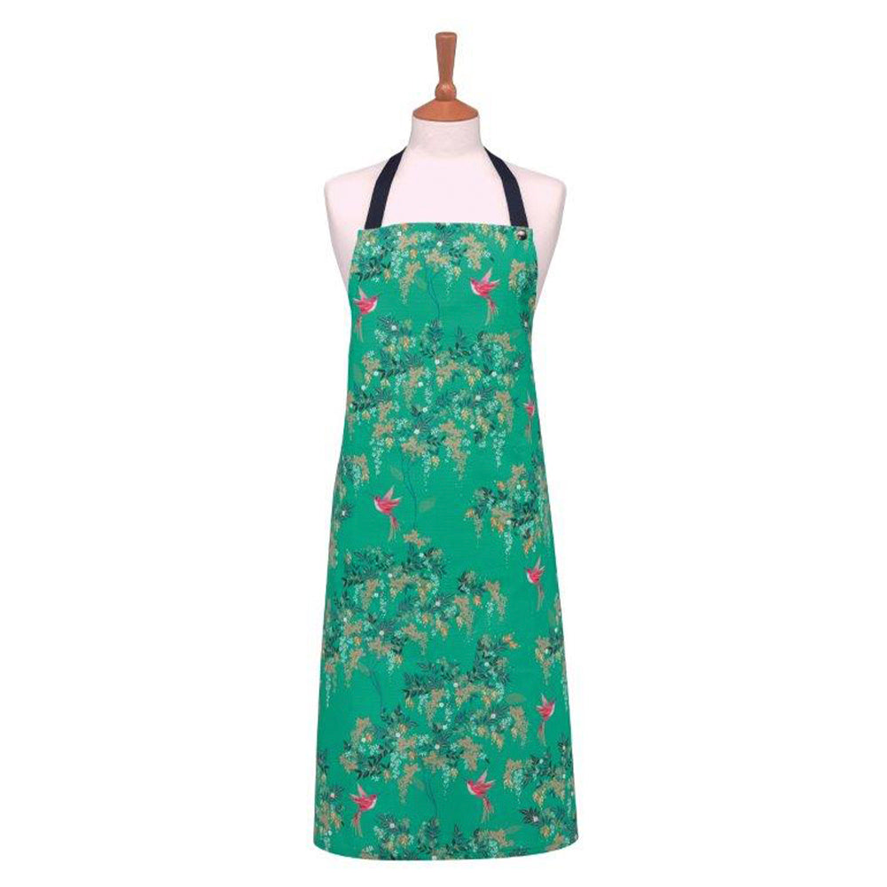 Sara Miller Chelsea Green Birds Cotton Apron 600 x 800mm