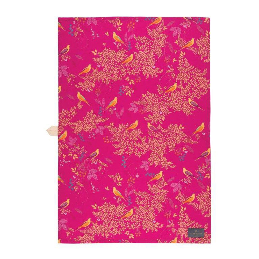 Sarah Miller Chelsea Chelsea Pink Tea Towel Cotton 750 x 600 mm