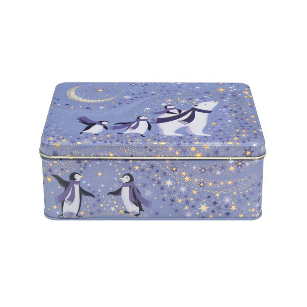 Sara Miller Penguins Christmas Artic Waltz Deep Rectangular 195 x 154 x 75 mm