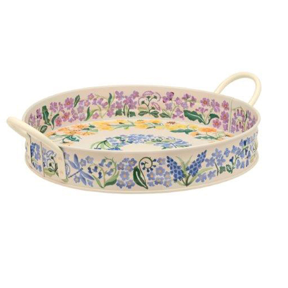 Emma Bridgewater Wild Flowers Large Handled Tray 390 (d) x 60mm