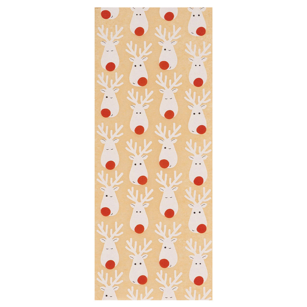Terrific Reindeer Kraft Christmas Glick 4 sheets tissue wrapping paper 50 x 75 cm