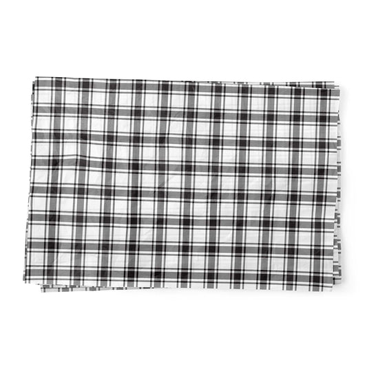 Comfort Plaid Black white Check Tissue Paper 5 Sheets of 20 x 30" Satinwrap Tissue Wrapping Paper