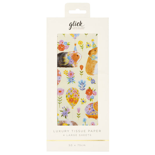 Guinea Pig Party Glick 4 sheets tissue wrapping paper 50 x 75 cm
