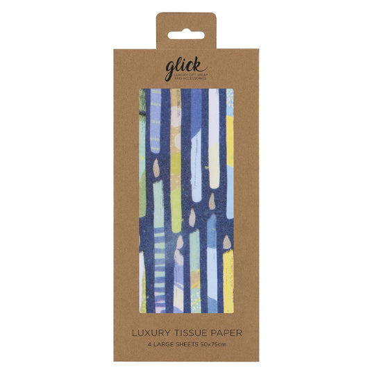 Candles Glick 4 sheets tissue wrapping paper 50 x 75 cm