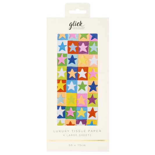 Stary Stack 4 sheets tissue wrapping paper 50 x 75 cm