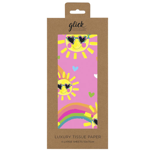 Sunshine Glick 4 sheets tissue wrapping paper 50 x 75 cm