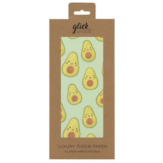 KMCF Awesome Avocado Glick 4 sheets tissue wrapping paper 50 x 75 cm