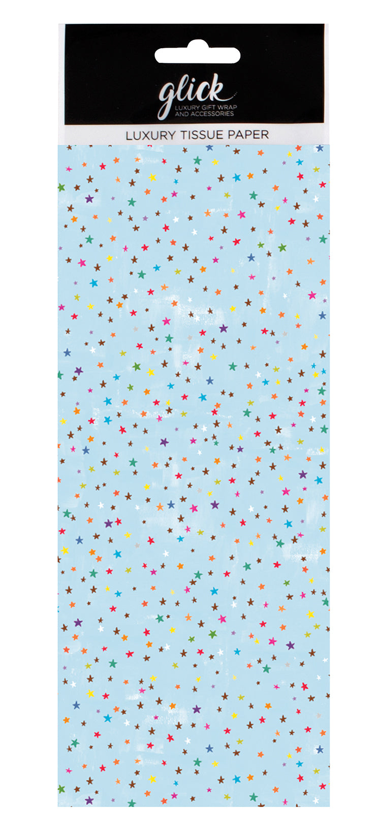 Stars Blue Glick 4 sheets tissue wrapping paper 50 x 75 cm