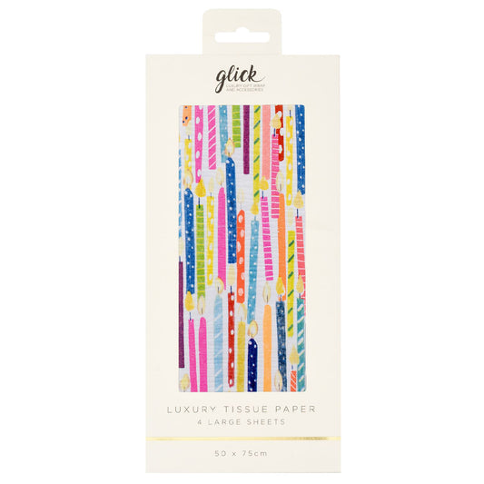 Candle Bright Glick 4 sheets tissue wrapping paper 50 x 75 cm
