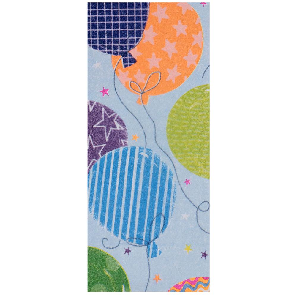 Big Balloons Blue 4 sheets tissue wrapping paper 50 x 75 cm