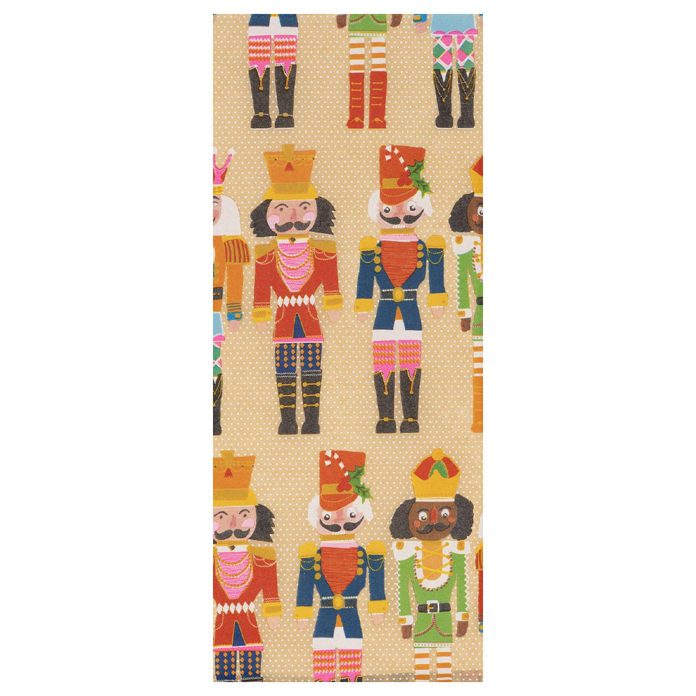 Nutcracker Kraft Christmas 4 sheets tissue wrapping paper 50 x 75 cm