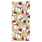 SILLY SNOWMEN KRAFT Christmas Glick 4 sheets tissue wrapping paper 50 x 75 cm