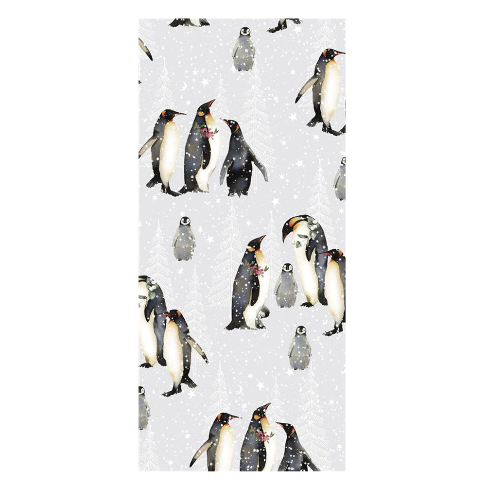 POLAR PENGUINS Christmas Glick 4 sheets tissue wrapping paper 50 x 75 cm