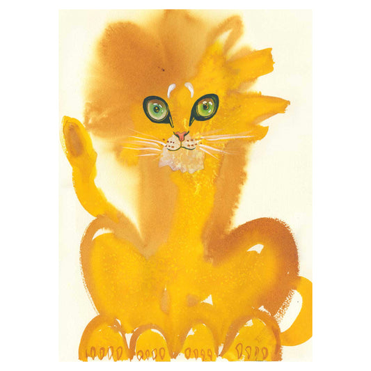 Lion - Greeting Card  - Daniel Mackie Designs 7 x 5 inches wrapped in cello with envelope