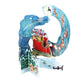 Santa's Sleigh Pendulum 3 D Pop Up Christmas Card Decoration 37 x 21 x 17cm Santoro