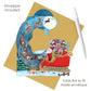 Santa's Sleigh Pendulum 3 D Pop Up Christmas Card Decoration 37 x 21 x 17cm Santoro