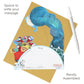 Santa's Sleigh Pendulum 3 D Pop Up Christmas Card Decoration 37 x 21 x 17cm Santoro