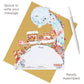 Gingerbread Train Pendulum 3 D Pop Up Christmas Card Decoration 39 x 21 x 17cm Santoro