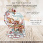 Gingerbread Train Pendulum 3 D Pop Up Christmas Card Decoration 39 x 21 x 17cm Santoro